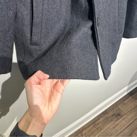 GH BASS CO Men’s Jacket Coat Dark Gray Wool Blend Heavy Warm Size SMALL - Picture 5 of 15